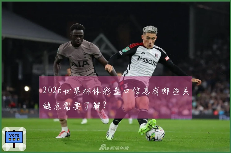 2026世界杯体彩盘口信息有哪些关键点需要了解？